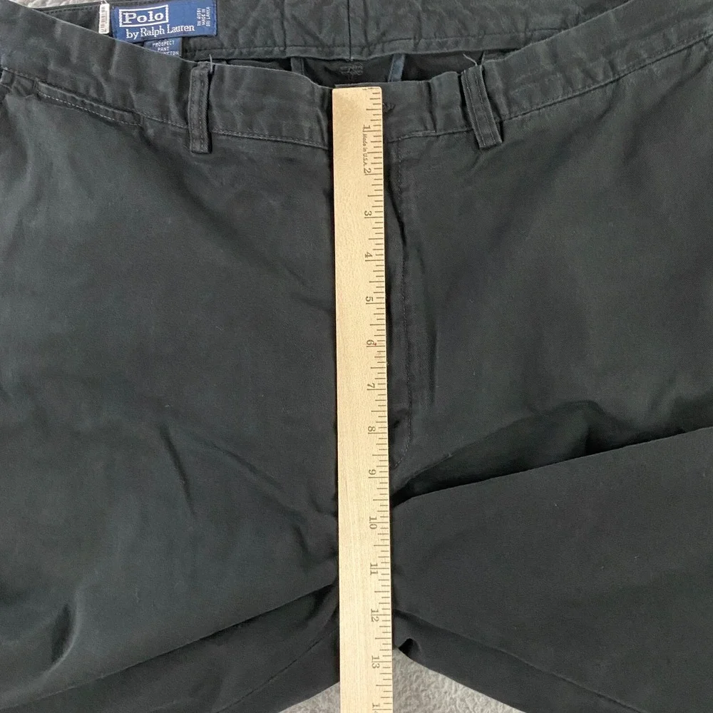 VTG Polo Ralph Lauren Prospect Pants Mens 38x32 fits 36x30 Chino Preppy Black